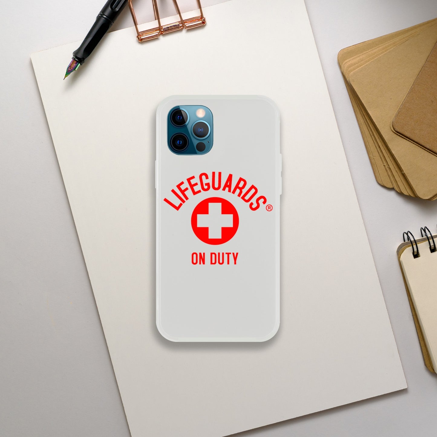 "Lifeguards on Duty iPhone Flexy Case – Protection with Lifeguard Dedication"
