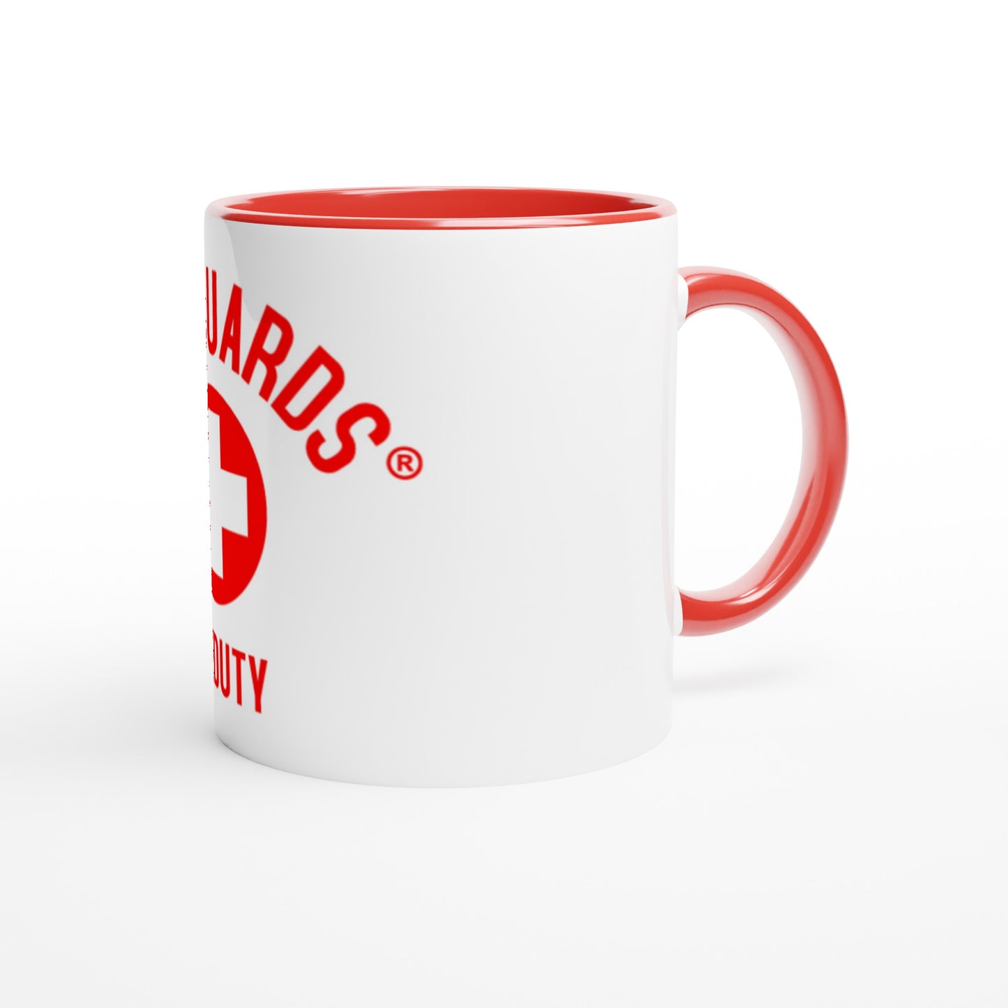 White 11oz Ceramic Mug with Color Inside