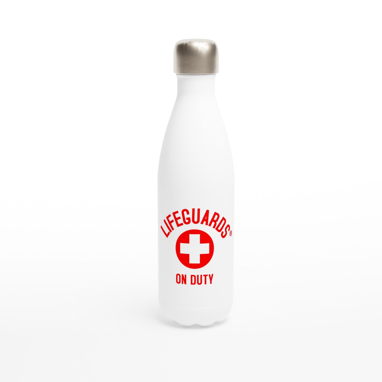 "Lifeguards on Duty Stainless Steel Water Bottle – Quenching Thirst with Vigilance"
