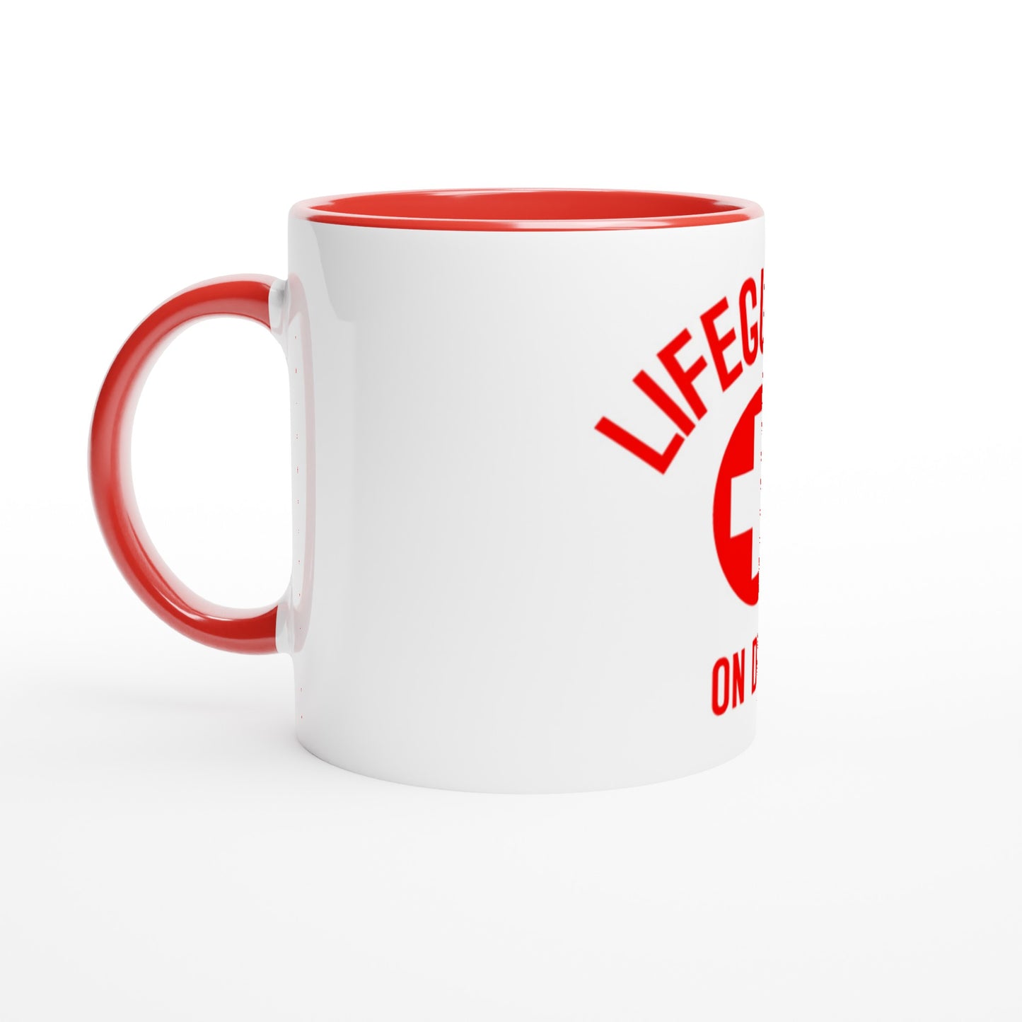 White 11oz Ceramic Mug with Color Inside