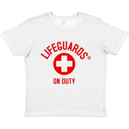 "Kids' Premium 'Always on Duty' Lifeguards T-Shirt: Style & Responsibility"